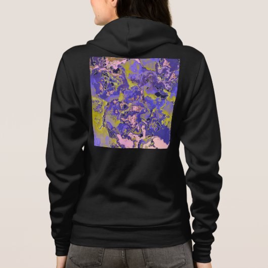 Veste À Capuche Marbre Radioactif (Dos)