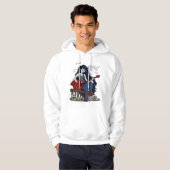 Veste À Capuche Marceline Adventure Time Reine Vampire Gothique Ba (Devant entier)