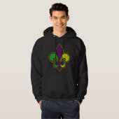 Veste À Capuche Mardi Gras Design (Devant entier)