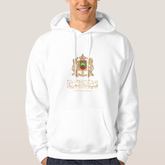 VESTE À CAPUCHE MAROC LAG SUR L'EMBLEM D'OR LORS DESSERVEZ SUR LE (Devant)