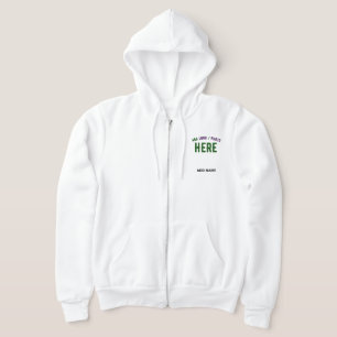 VESTE À CAPUCHE MARQUE BLANCHE MODERNE ET PERSONNALISABLE VÉRIFIÉE