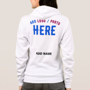 VESTE À CAPUCHE MARQUE BLANCHE MODERNE ET PERSONNALISABLE VÉRIFIÉE