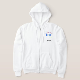 VESTE À CAPUCHE MARQUE BLANCHE MODERNE ET PERSONNALISABLE VÉRIFIÉE