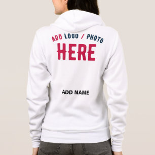 VESTE À CAPUCHE MARQUE BLANCHE VERIFIEE PERSONNALISABLE MODERNE ET