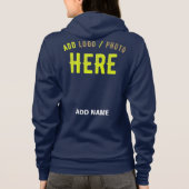 VESTE À CAPUCHE MARQUE MODERNE MODERNE BLEUE VÉRIFIÉE (Dos)