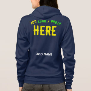 VESTE À CAPUCHE MARQUE MODERNE MODERNE BLEUE VÉRIFIÉE