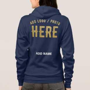 VESTE À CAPUCHE MARQUE VERIFIEE BLEU NAVY MODERNE ET CHIC