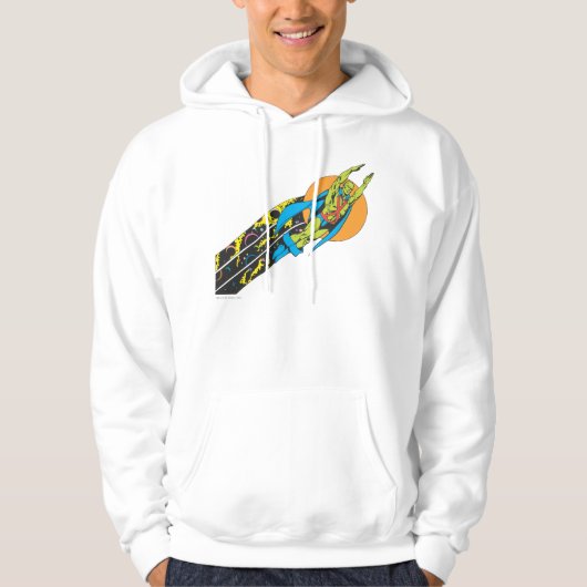 Veste À Capuche Martian Manhunter prend l'avion (Devant)