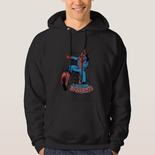 Veste À Capuche Marvel Comics Spider-Man Balançant sur sa Toile (Devant)