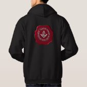 Veste À Capuche Masonic sceau de cire (Dos)