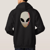 Veste À Capuche Masque Alien avec Marquages Futuristes (Dos)