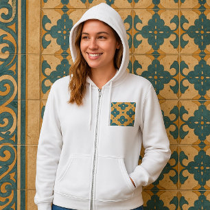 Veste À Capuche Masque tribal motif ethnique africain de visage