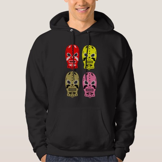 Veste À Capuche Masques de concours de lutte (Devant)