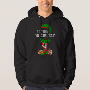 Veste À Capuche Matching Family I'm The Bitchy Elf Christmas