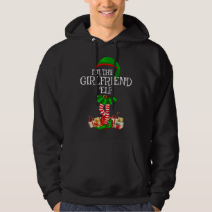 Veste À Capuche Matching Family I'm The Girlfriend Elf Christmas