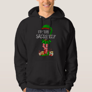 Veste À Capuche Matching Family I'm The Sassy Elf Christmas