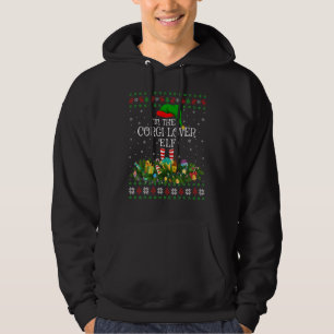 Veste À Capuche Matching Family Ugly Je suis le Corgi Dog Elf Chri