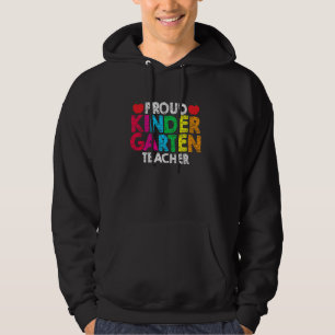 Veste À Capuche Maternelle Vie de l'enseignant Éducation Arc en ci