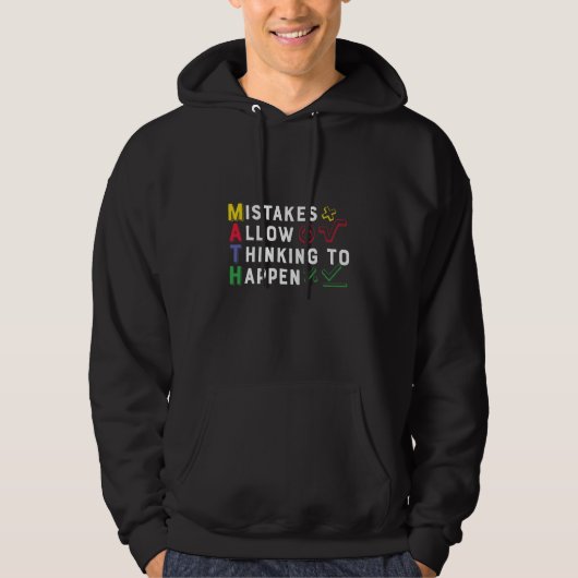 Veste À Capuche Math Enseignant Math Math Autoriser Happen (Devant)