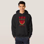 Veste À Capuche Math Et Pastèques Calcul Mathématique Dos  (Devant entier)