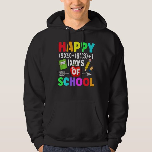 Veste À Capuche Math Formula 100 Jours De L'École Chemise Math Ens (Devant)
