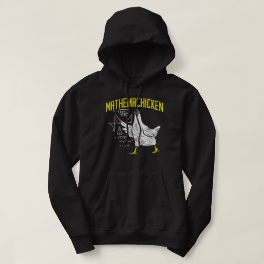 Veste À Capuche Mathemachicken Math Algebra Nerd Enseignant Poulet (Design devant)
