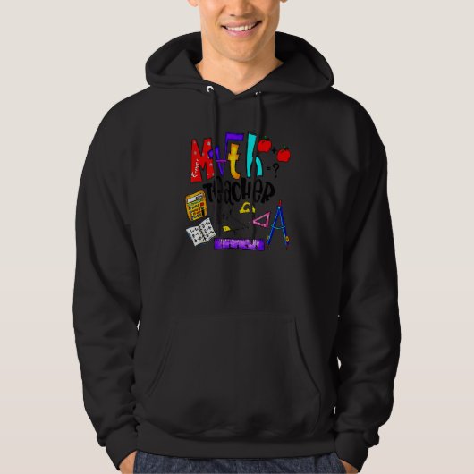 Veste À Capuche Mathématiques Enseignant Mathématiques Éducation R (Devant)