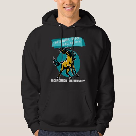 Veste À Capuche Mceachron Élémentaire Mustangs À Savoir Faire À (Devant)