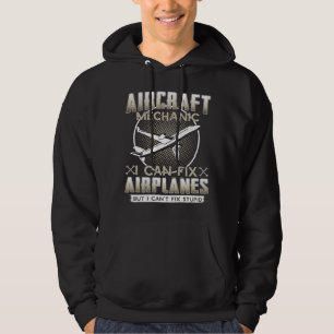 Veste À Capuche Mécanicien d'aéronef I peux réparer des avions mai
