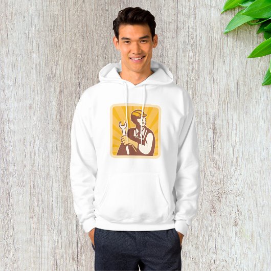 Veste À Capuche Mécanicien Rétro Avec Clé