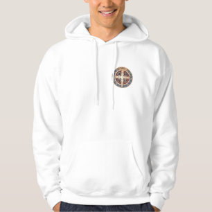 Veste À Capuche Médaille de St Benoît sur le sweatshirt à capuc