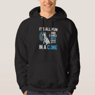 Veste À Capuche Médecin Animalier Cône de Chien Humour Hommes Femm