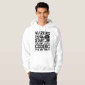 Veste À Capuche Medical Coder Coding Warning I May Start Talking (Devant entier)