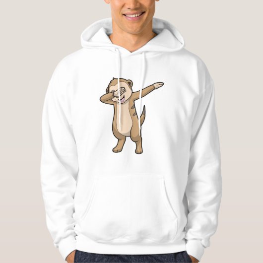 Veste À Capuche Meerkat comme Dance Hip hop Dab (Devant)