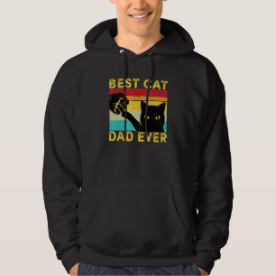 Veste À Capuche Meilleur Chat Papa Jamais Chat Papa Fist Bump Fist