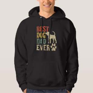 Veste À Capuche Meilleur Chien Papa Jamais Chien Vintage Daddy Ret