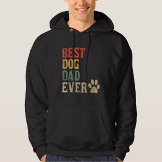Veste À Capuche Meilleur Chien Papa Jamais Chien Vintage Papa Chie