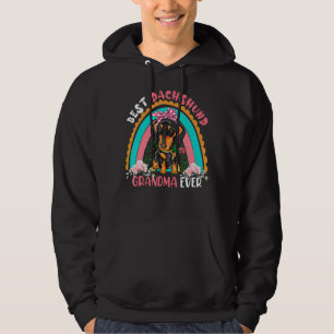 Veste À Capuche Meilleur Dachshund Grandma jamais mignonne Fleurs