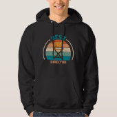 Veste À Capuche Meilleur directeur - Retro (Devant)