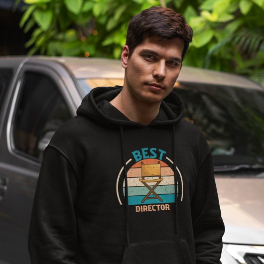 Veste À Capuche Meilleur directeur - Retro
