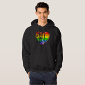 Veste À Capuche Meilleur Fils Gay jamais Rainbow Coeur Drapeau Fiè (Devant entier)