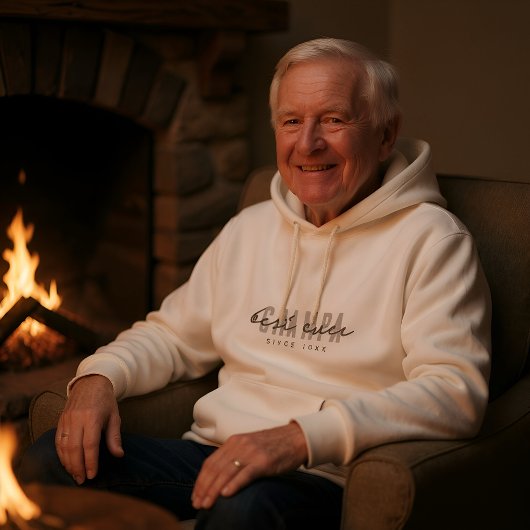 Veste À Capuche Meilleur Grampa depuis 20XX Moderne Simple Preppy