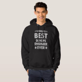Veste À Capuche Meilleur Ingénieur Devops du Monde (Devant entier)