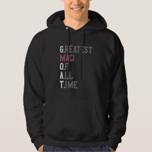 Veste À Capuche Meilleur Maci de tous les temps GOAT Maci