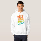 Veste À Capuche Meilleur Mari Depuis 2008 (Devant entier)