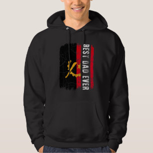 Veste À Capuche Meilleur papa angolais Jamais drapeau angolais Pap