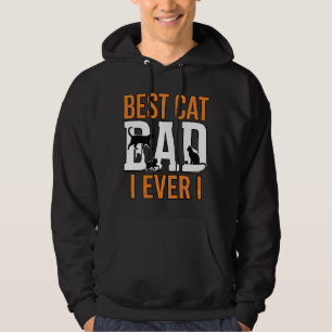Veste À Capuche Meilleur Papa Chat du Monde Design de Chemise Vint