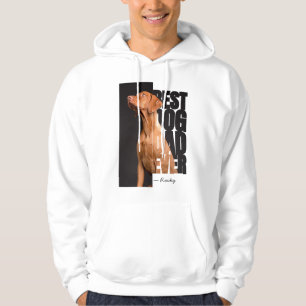 Veste À Capuche Meilleur Papa Chien Personnalisé Photo de Compagno