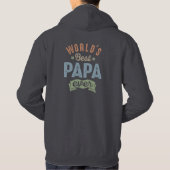 Veste À Capuche Meilleur Papa du monde (Dos)