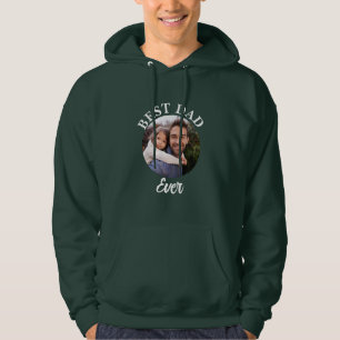 Veste À Capuche Meilleur papa jamais Modèle photo personnalisé